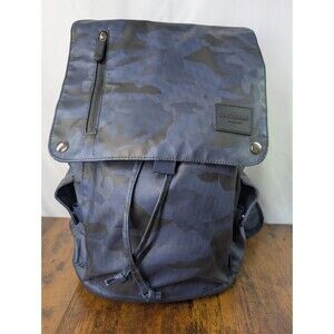 Duchamp London Laptop Backpack Rucksack Blue/Gray Camouflage